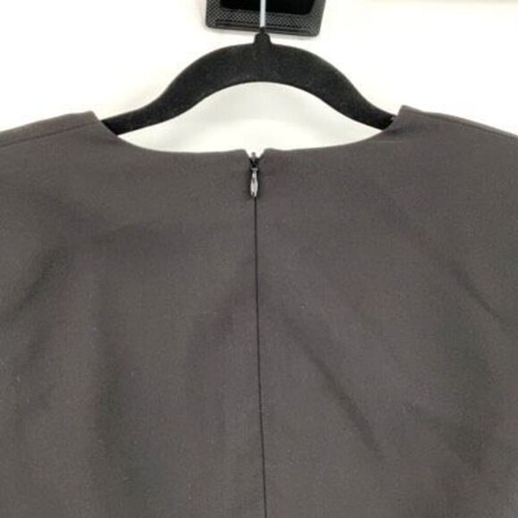 Zara Black Long Sleeve V Neck Belted Mini Dress Size Medium - Picture 7 of 12